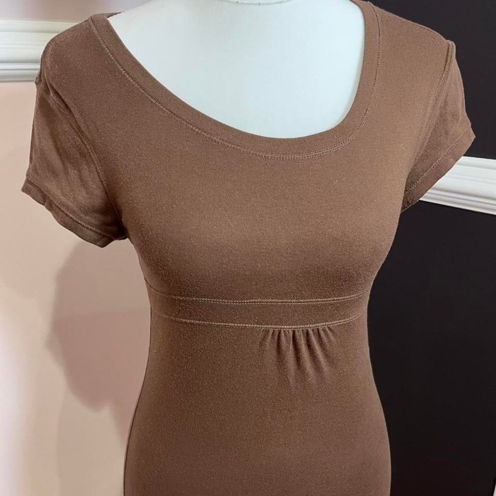 y2k limited too brown babydoll top xs - Picture 2 of 6